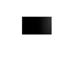 Black Screen Displayed on a Transparent Background