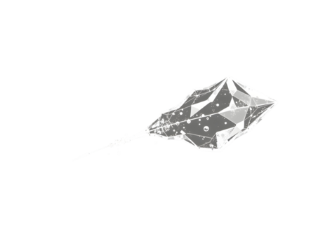 Abstract Crystal Structure with Connected Nodes