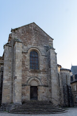Walking in Uzerche, historical fortified royal patronage medieval town in Correse department, Nouvelle-Aquitaine, France, old houses and narrow streets