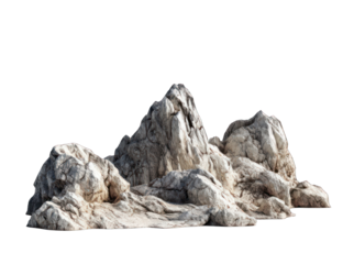 A stylized mountain range