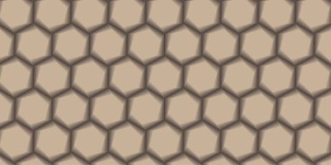 Seamless vector pattern of an old rusty metal grid with a geometric hexagonal honeycomb design. Creative idea for medical, technology or science design. Seamless gray metallic mesh texture pattern.