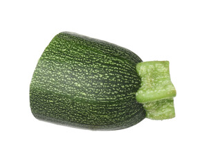 Piece of fresh ripe zucchini isolated on white