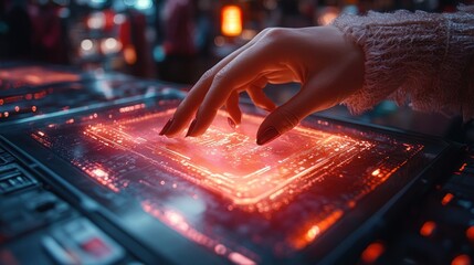 Interactive holographic interface