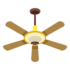 new style colorful electric celling fan, hanging fan, table fan, rechargeable fan silhouette vector icon on white background