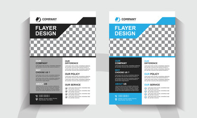 Modern Creative Business Flyer Templates. Corporate Brochure and Marketing Poster Design. 