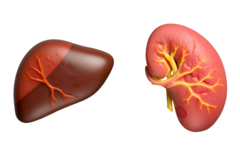 Anatomical Rendering of Liver and Kidney
