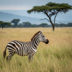 Naklejka premium zebra in the wild