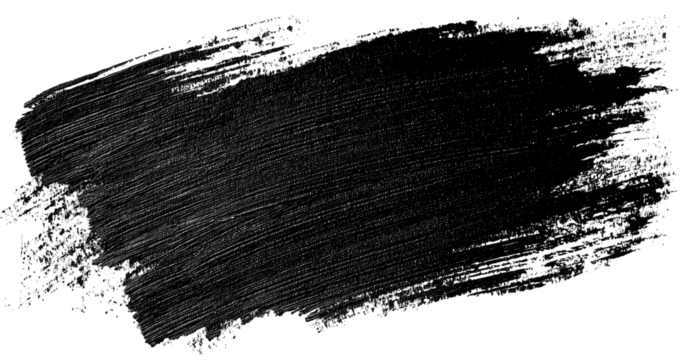 Dark, textured brushstroke with shimmering specks