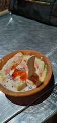 Dessert food in a street selling