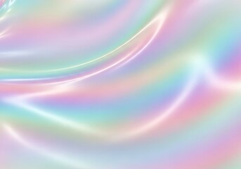 Obraz premium Soft iridescent color gradient wave background texture dreamy design