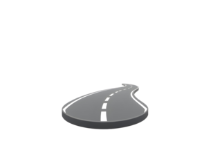 Curved Road Icon