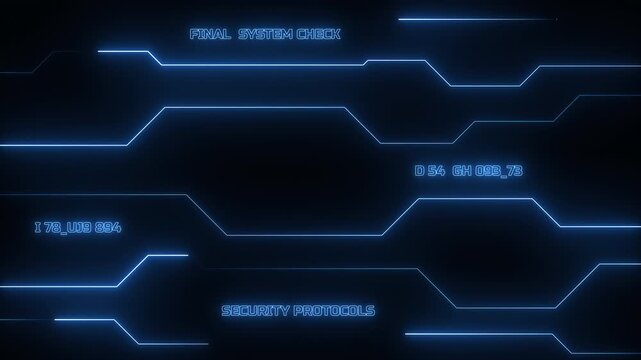 neon HUD template Technology interface Elements Sci Fi data programming code data text - Powered by Adobe