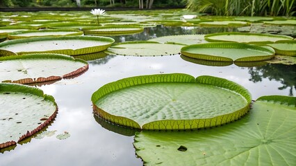 Floating emerald garden &mdash; a mesmerizing dance of green leaves and nature. AI GENERATED.
