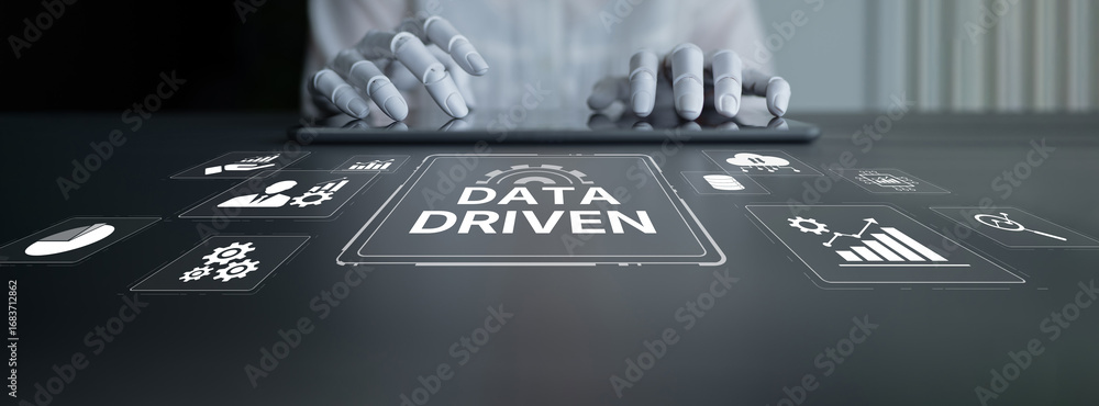 Poster ai drives data-driven decisions with intelligent analytics, smart data visualization, and cloud-base