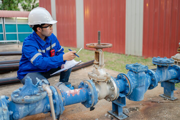 An engineer specializing in water supply systems, responsible for meter readings, pipeline...