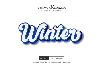 Winter Text Effect