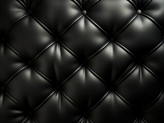 Naklejka premium Harmonious Luxurious black vintage background with seamless royal sofa leather design