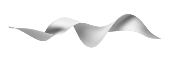 Abstract design of a wavy, twisting ribbon