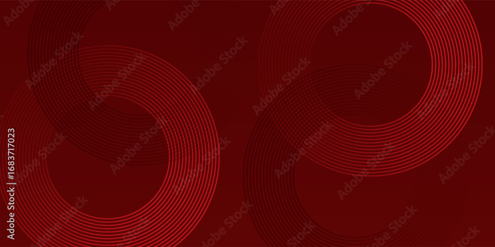 Wall mural red abstract background. dynamic shapes modern wallpaper simple design