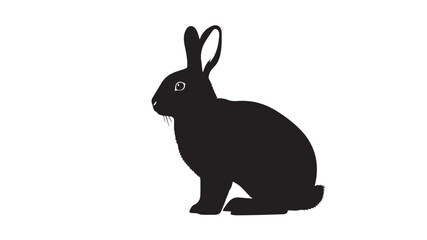 Obraz premium Playful rabbit illustration with colorful accents