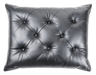 Fototapeta premium A professional brown leather bag or briefcase with a handle, ideal for business and travel, isolated on a white background.