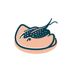 A close-up of a stylized dessert with a unique topping, showcasing intricate details and textures