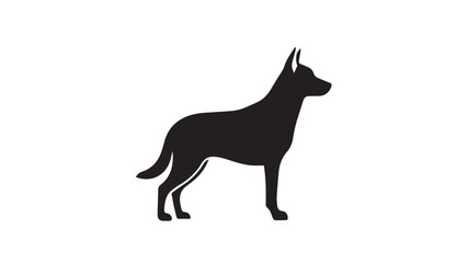 Fototapeta premium Playful dog illustration with vibrant colors and clean lines