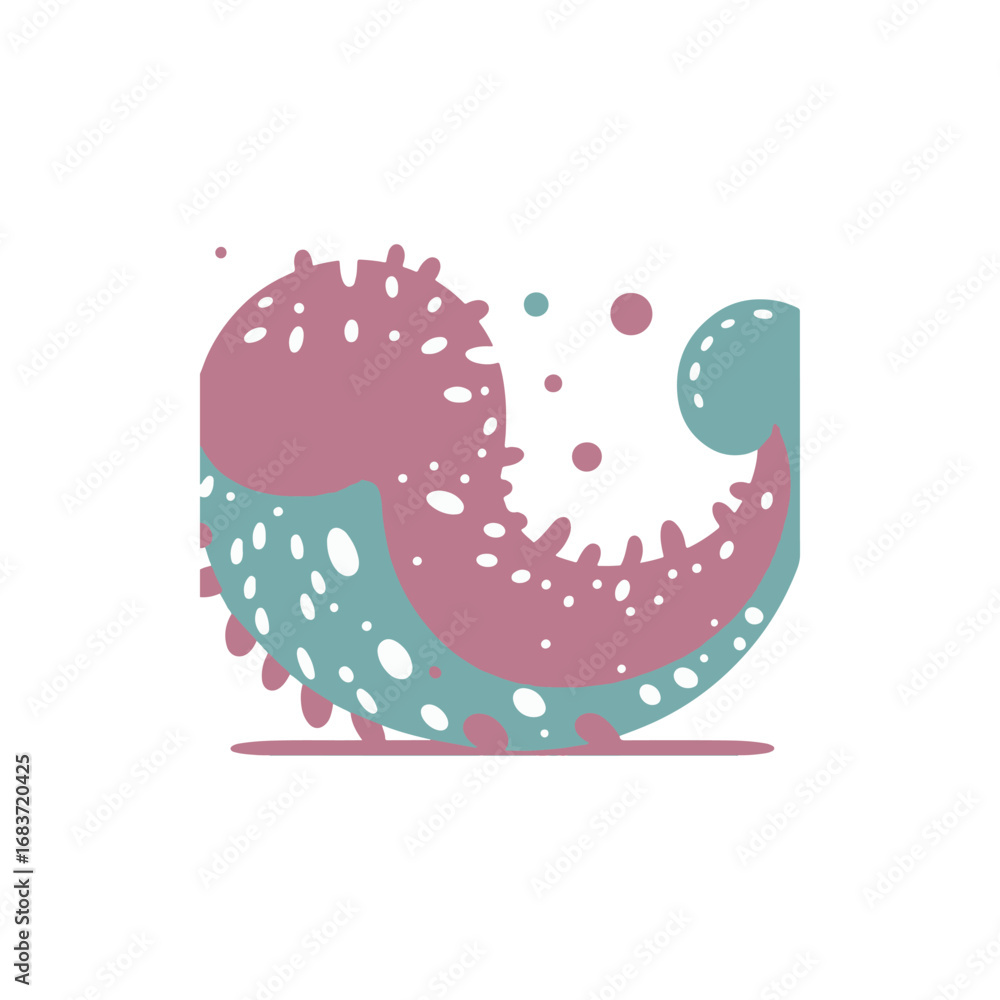 Poster abstract colorful wave design with bubbles, suitable for backgrounds or artistic projects