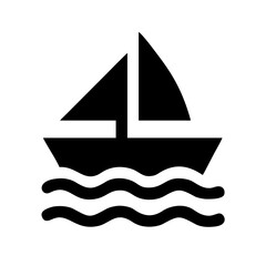 ship on a white background