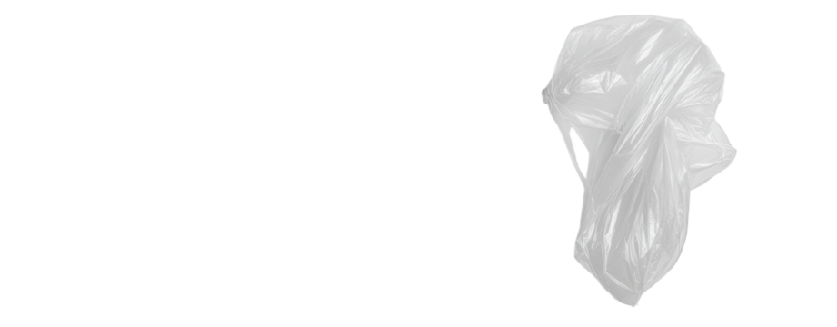 Abstract, draped, white form