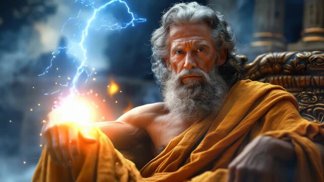 Olympus power Zeus: supreme god, thunder reign, lightning force, heavenly realm, Roman Jupiter, Greek divinity, sky sovereign, divine order, celestial strength, ancient myth, ruler presence