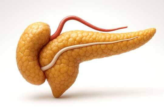 Human Pancreas Anatomy Illustration for Medical and Scientific Purposes