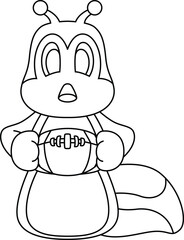 Caterpillar American Football Animal Vector Graphic rt Illustration