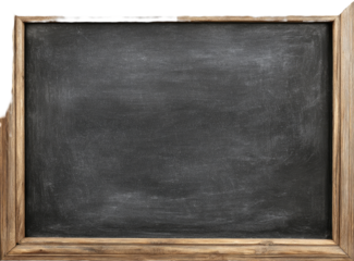 Empty rustic wooden-framed chalkboard (1)