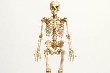 Human Skeleton Anatomy Illustration, Educational Medical Chart [Illustration]