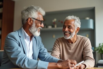 Virtual Doctor Consultation for African American Elderly Couple: Online Video Call from the Comfort of Home