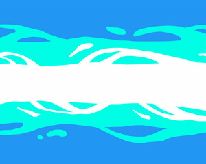 Obraz premium Abstract vector illustration of dynamic blue wave with bright color. Minimalist fluid design perfect for background, poster, banner, flyer, template, cover, or social media layout