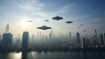 Fleet Ufos Hovers Over