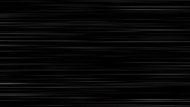 Right to Left speed lines moving with alpha channel. comic anime action speedline stock video Animation of Comic speed lines background texture pattern effect in cartoon concept. 4k