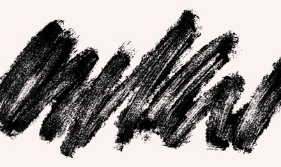 Abstract background with black bold swoosh and swash strokes. Hand drawn brush squiggles, messy scribbles, geometric doodles and grunge graffiti vector lines creating dynamic typography texture.