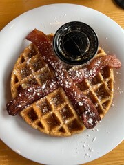 Waffle and Syrup