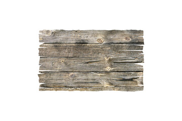 Oblong decorative old wooden signboard made of natural wood. sign board background. plank wood isolated for design art work or add text message.