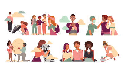 Fototapeta premium Diverse Connections A Celebration of Relationships Found in Our Everyday Lives Together