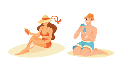 Beach Fun Two People Enjoying the Warm, Bright Sun and Relaxation Together by the Shoreline