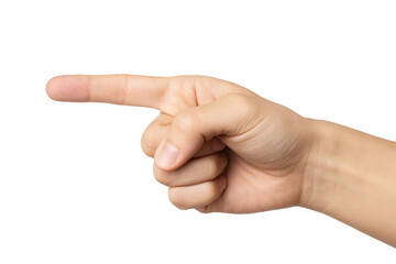 Transparent PNG of a human hand: Pointing Finger
