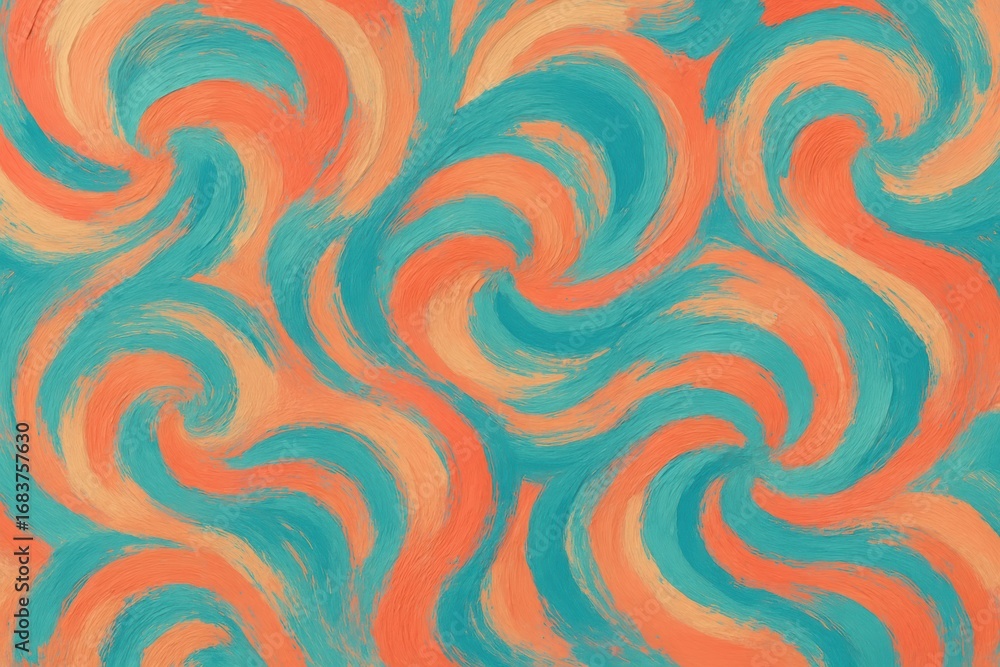 Poster abstract swirls of color: an artistic display of swirling patterns in vibrant hues, evoking a sense 