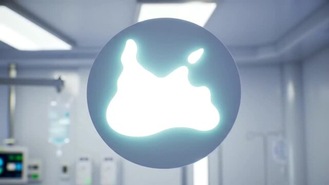 Medical plaster icon glowing
