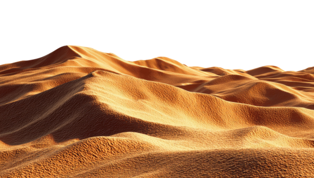 Desert dunes, digitally rendered, low-poly style, warm colors