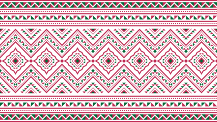Ethnic pattern, Aztec native tribe seamless pattern, Native American fabric, geometric pattern, colorful design, design for print, textile, background, vector.