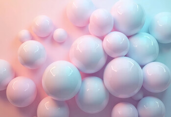 Pastel Balls Soft Background